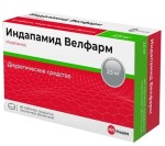 Индапамид Велфарм, табл. п/о пленочной 2.5 мг №40