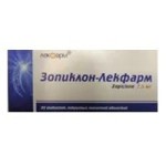 Зопиклон-Лекфарм, таблетки покрытые оболочкой пленочной 7.5 мг 30 шт