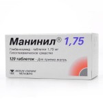 Манинил 1.75, табл. 1.75 мг №120